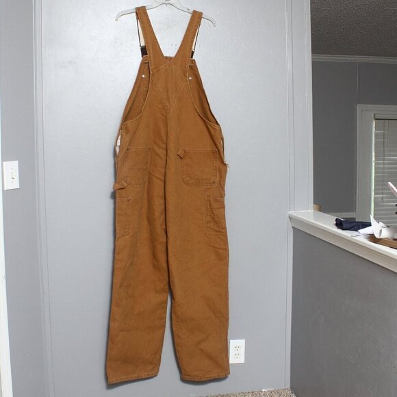 Carhartt dark khaki bib overalls - Picture 2 of 8